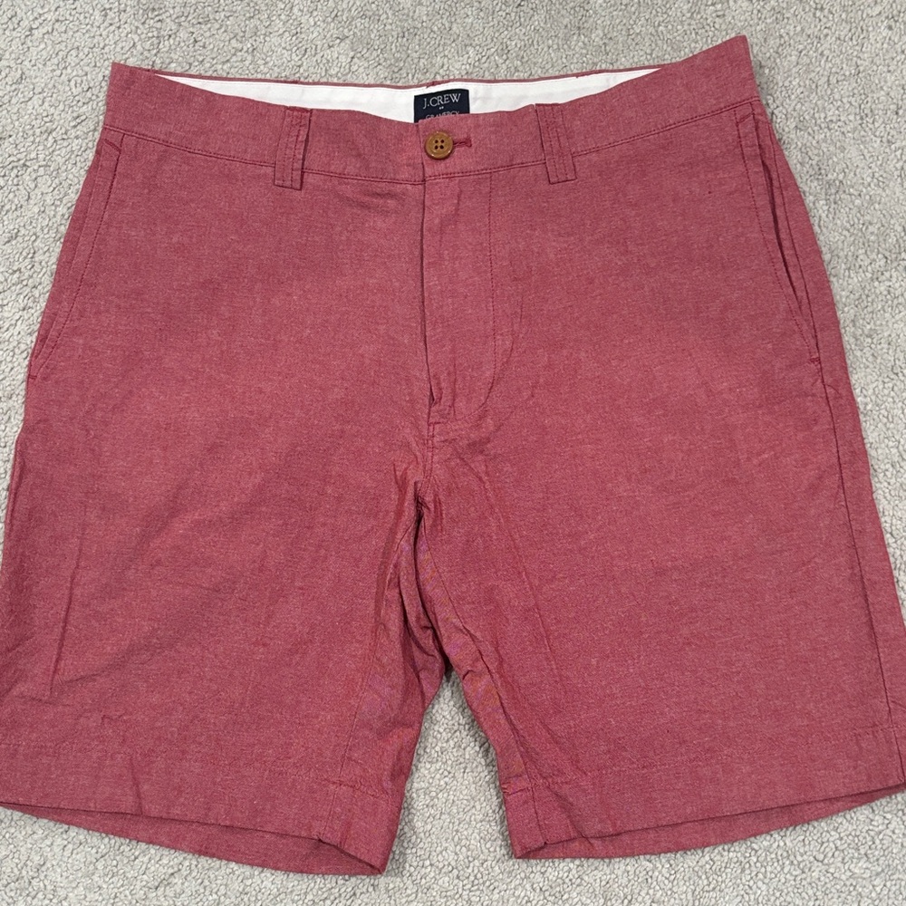 J. Crew Red Gramercy Shorts